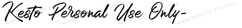 Kesto Personal Use Only字体转换
